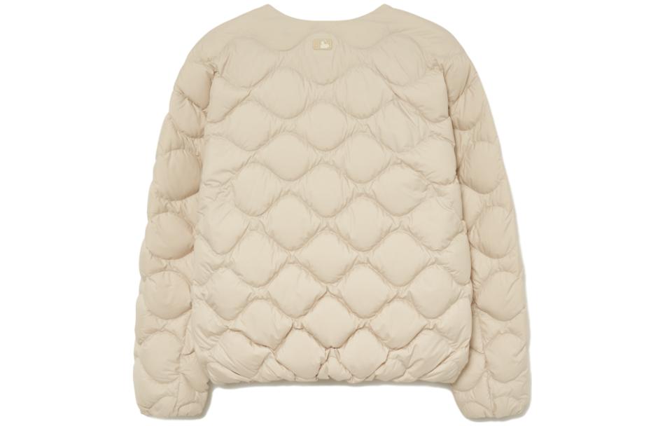 Lookbook MLB Solid Color Zip-Up Jacket Long Sleeve - Light Beige 3LDJB0536-43BGL