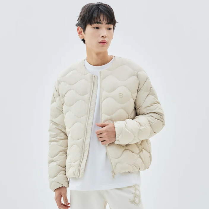 Purchase MLB Solid Color Zip-Up Jacket Long Sleeve - Light Beige 3LDJB0536-43BGL