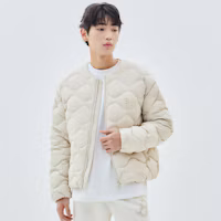 Purchase MLB Solid Color Zip-Up Jacket Long Sleeve - Light Beige 3LDJB0536-43BGL