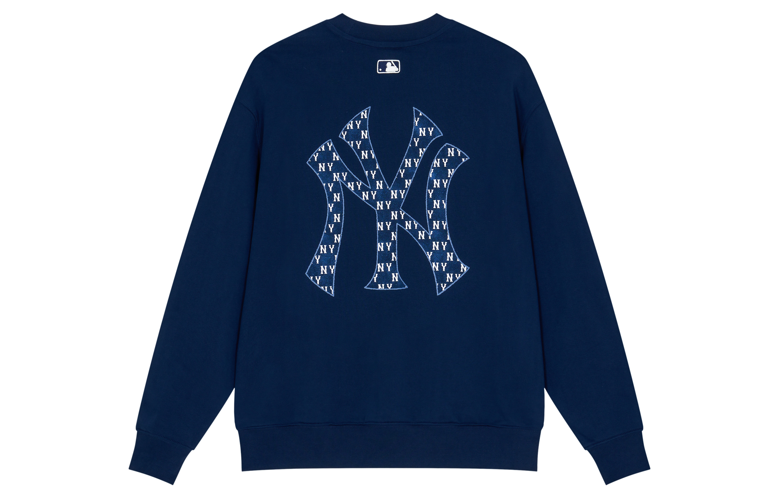 MLB Solid Logo Print Unisex Sweatshirt 3AMTM0441-50NYS