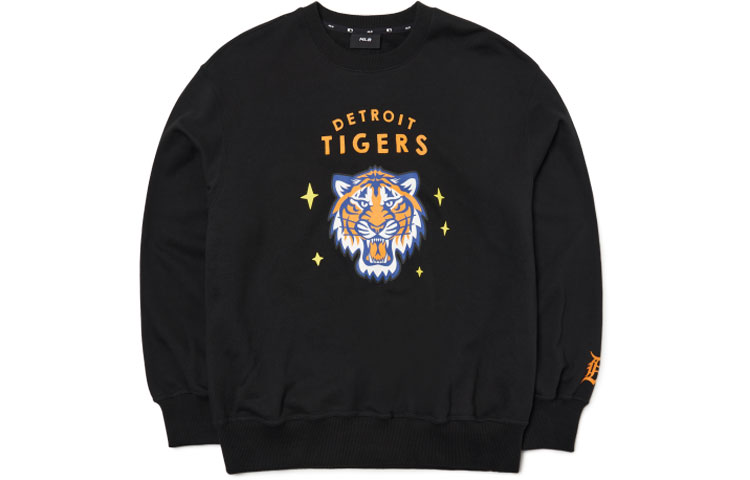 MLB SS22 Detroit Tigers Year of the Tiger Black Graphic Crewneck Unisex Sweater 3AMTD0121-46BKS