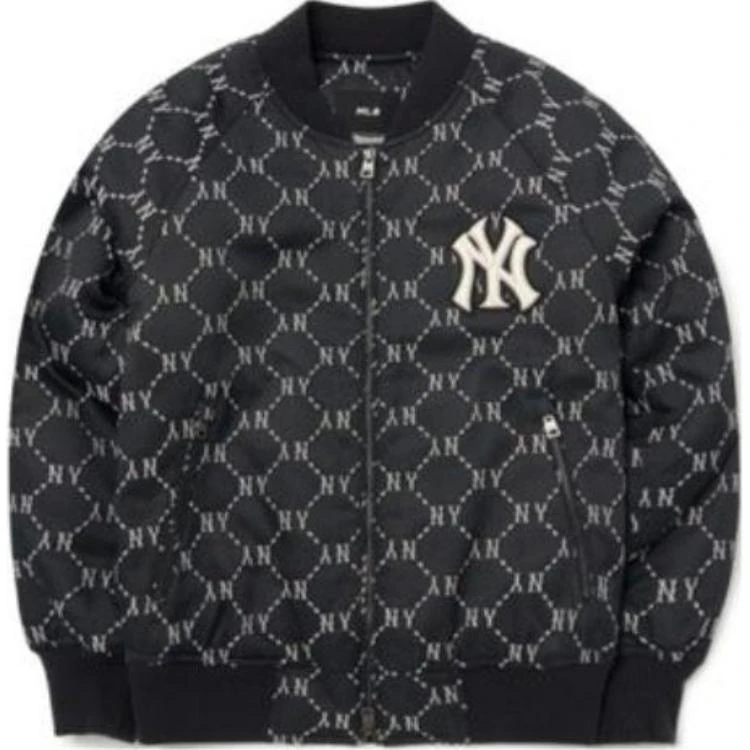 mlb-ss-22-full-print-zip-v-neck-logo-casual-layered-jacket-unisex-black-3-ajpm-0224-50-bks