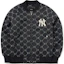 Buy MLB SS22 Full-Print Zip V-Neck Logo Casual Layered Jacket Unisex Black 3AJPM0224-50BKS