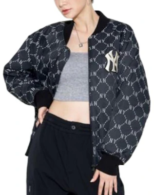 MLB SS22 Full-Print Zip V-Neck Logo Casual Layered Jacket Unisex Black 3AJPM0224-50BKS Lookbook MLB SS22 Full-Print Zip V-Neck Logo Casual Layered Jacket Unisex Black 3AJPM0224-50BKS