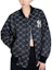 Shop MLB SS22 Full-Print Zip V-Neck Logo Casual Layered Jacket Unisex Black 3AJPM0224-50BKS