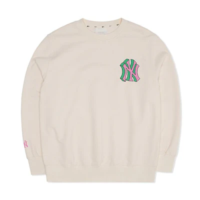 MLB SS22 Graffiti Print Long Sleeve Sweatshirt Unisex - Off-White 3AMTEC3314-50NMD