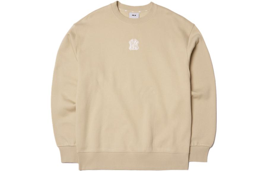 MLB SS22 Logo Patch Pullover Vintage Sweatshirt Unisex Khaki 3AMTB5116-50BGS