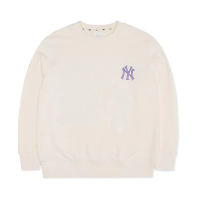 MLB SS22 Printed Sweatshirt Unisex White 3AMTEC724-1