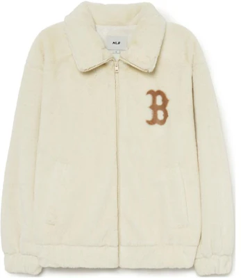 MLB SS23 Beige Zip-Up Oversized Polo Collar Jacket - Unisex Casual Wear 3AFDV0236-43BGL Buy MLB SS23 Beige Zip-Up Oversized Polo Collar Jacket - Unisex Casual Wear 3AFDV0236-43BGL