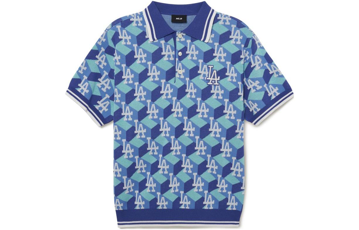 Order MLB SS23 Boston Red Sox Monogram Print Polo Shirt Unisex Blue 3AKPM0533-07BLS