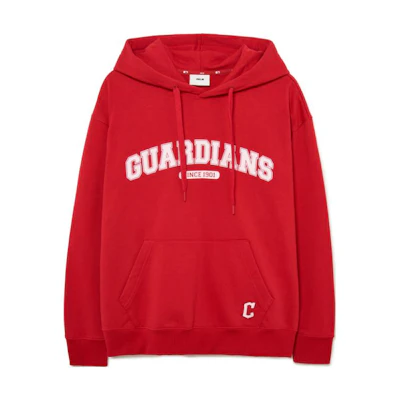 MLB SS23 Cleveland Indians Letter Logo Hoodie Unisex Red 3AHDV0134-45RDS