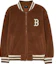 Buy MLB SS23 Colorblock Letter Relaxed Fit Zip Jacket Unisex - Dark Brown 3AFDV0336-43BRS