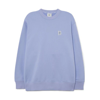MLB SS23 Detroit Tigers Solid Logo Crewneck Sweatshirt Unisex Light Purple 3AMTB0131-46PPL
