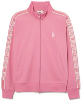 Order MLB SS23 Los Angeles Dodgers Logo Stand Collar Pink Track Jacket Unisex 3ATRB0731-07PKL