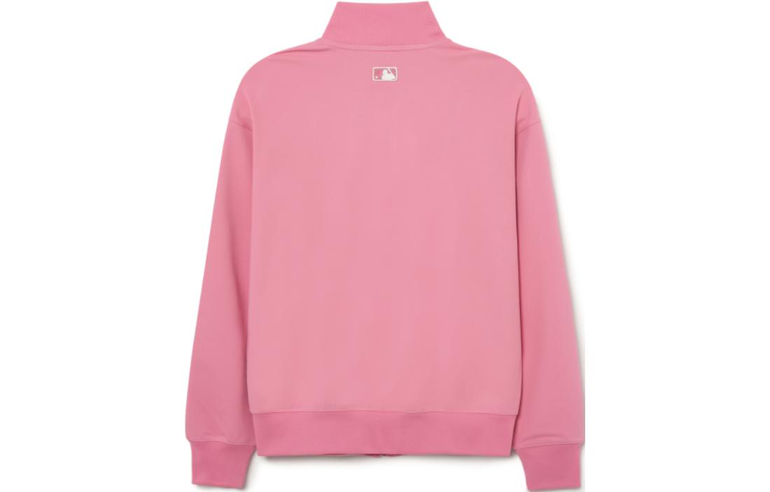Lookbook MLB SS23 Los Angeles Dodgers Logo Stand Collar Pink Track Jacket Unisex 3ATRB0731-07PKL