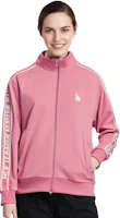 Shop MLB SS23 Los Angeles Dodgers Logo Stand Collar Pink Track Jacket Unisex 3ATRB0731-07PKL