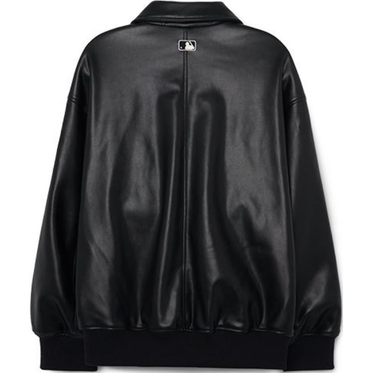 MLB SS23 New York Yankees Letter Patch Zip-Up Jacket Unisex Black 3AJPB0231-50BKS 圖 3