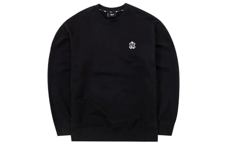 MLB SS23 New York Yankees Logo Print Crewneck Sweatshirt Unisex Black 3AMTB0131-50BKS