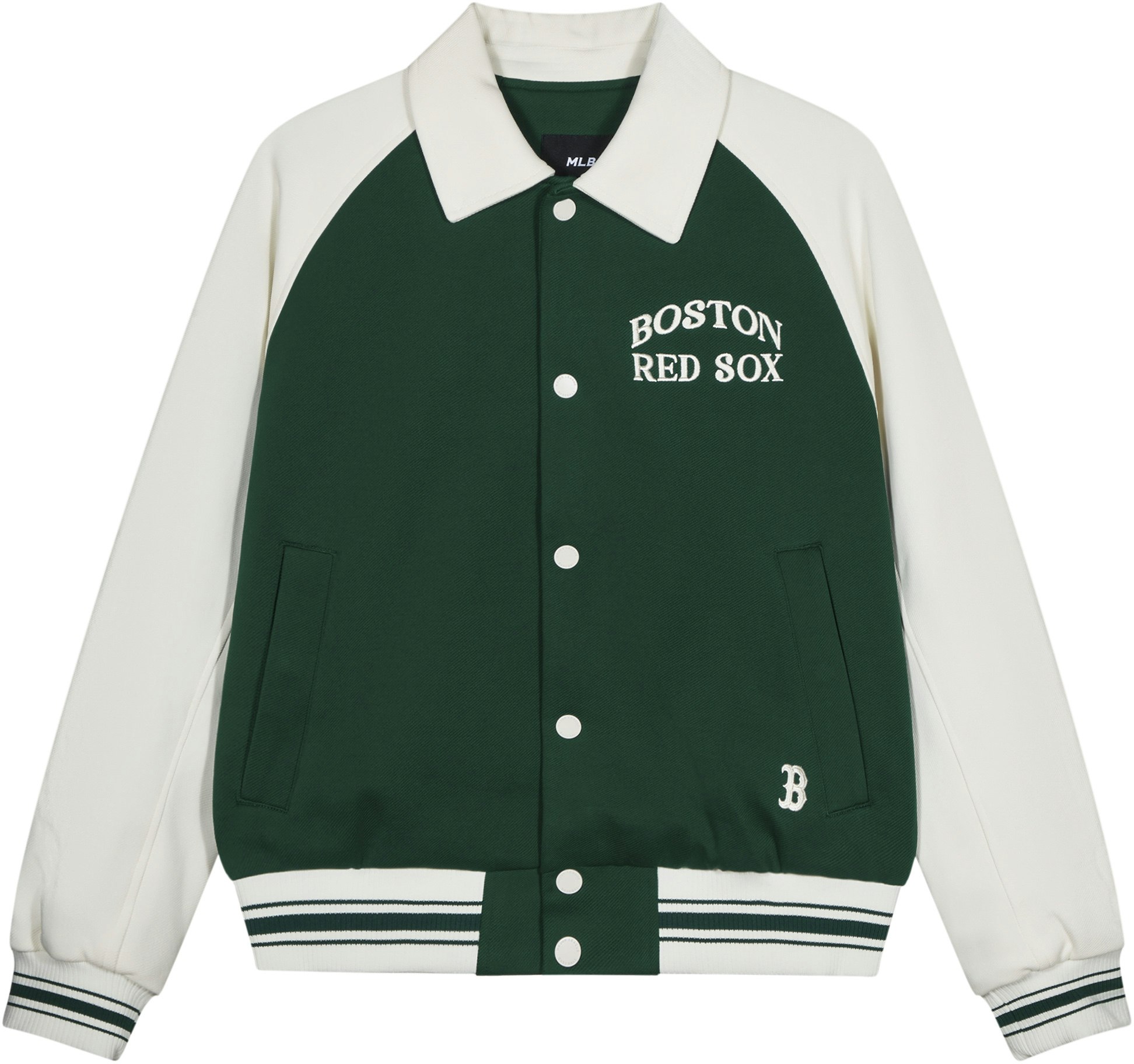 mlb-ss-24-boston-red-sox-embroidered-letter-button-up-baseball-jacket-green-unisex-3-ajpv-1641-43-gnd