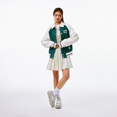 MLB SS24波士顿红袜刺绣字母纽扣棒球夹克绿色男女款 3AJPV1641-43GND Sizing MLB SS24波士顿红袜刺绣字母纽扣棒球夹克绿色男女款 3AJPV1641-43GND