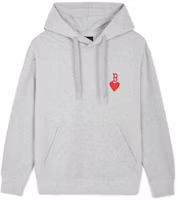 MLB SS24 Boston Red Sox Heart Logo Hoodie Unisex Light Grey 3AHDH0141-43MGS MLB SS24 Boston Red Sox Heart Logo Hoodie Unisex Light Grey 3AHDH0141-43MGS