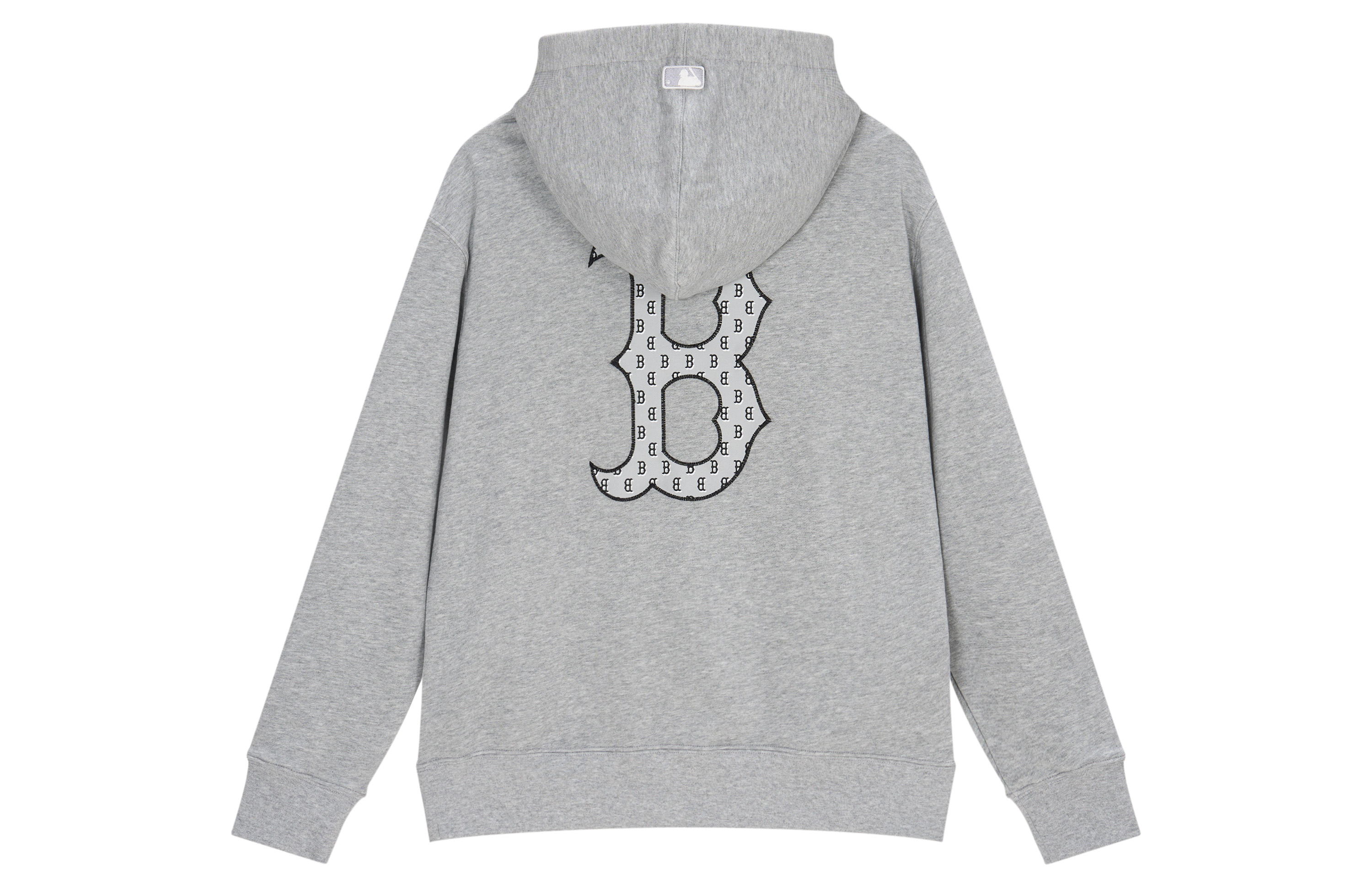 MLB SS24 Boston Red Sox Logo Print Gray Hoodie Unisex Early Spring Fashion 3AHDM0141-43MGS