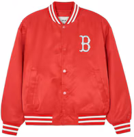 Lookbook MLB SS24 波士頓紅襪農曆新年卡通紅色外套 男生女生 春秋款 3AJPQ0141-43RDS