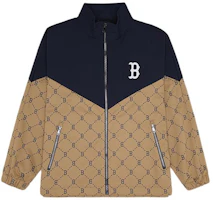 Order MLB SS24 Boston Red Sox Monogram Pilot Jacket Unisex Long Sleeve Brown 3AWJM0341-43CAD