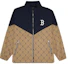 Order MLB SS24 Boston Red Sox Monogram Pilot Jacket Unisex Long Sleeve Brown 3AWJM0341-43CAD
