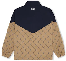 Lookbook MLB SS24 Boston Red Sox Monogram Pilot Jacket Unisex Long Sleeve Brown 3AWJM0341-43CAD