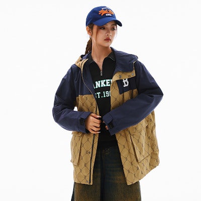 MLB SS24 Boston Red Sox Chaqueta Hoodie Multibolsillos Caqui Unisex Primavera/Otoño. 3AWJM0241-43CAD Details for MLB SS24 Boston Red Sox Chaqueta Hoodie Multibolsillos Caqui Unisex Primavera/Otoño. 3AWJM0241-43CAD