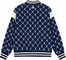 Lookbook MLB SS24 Boston Red Sox Retro Floral Baseball Jacket Navy Unisex Spring/Fall Fashion 3AJPM0641-43NYS