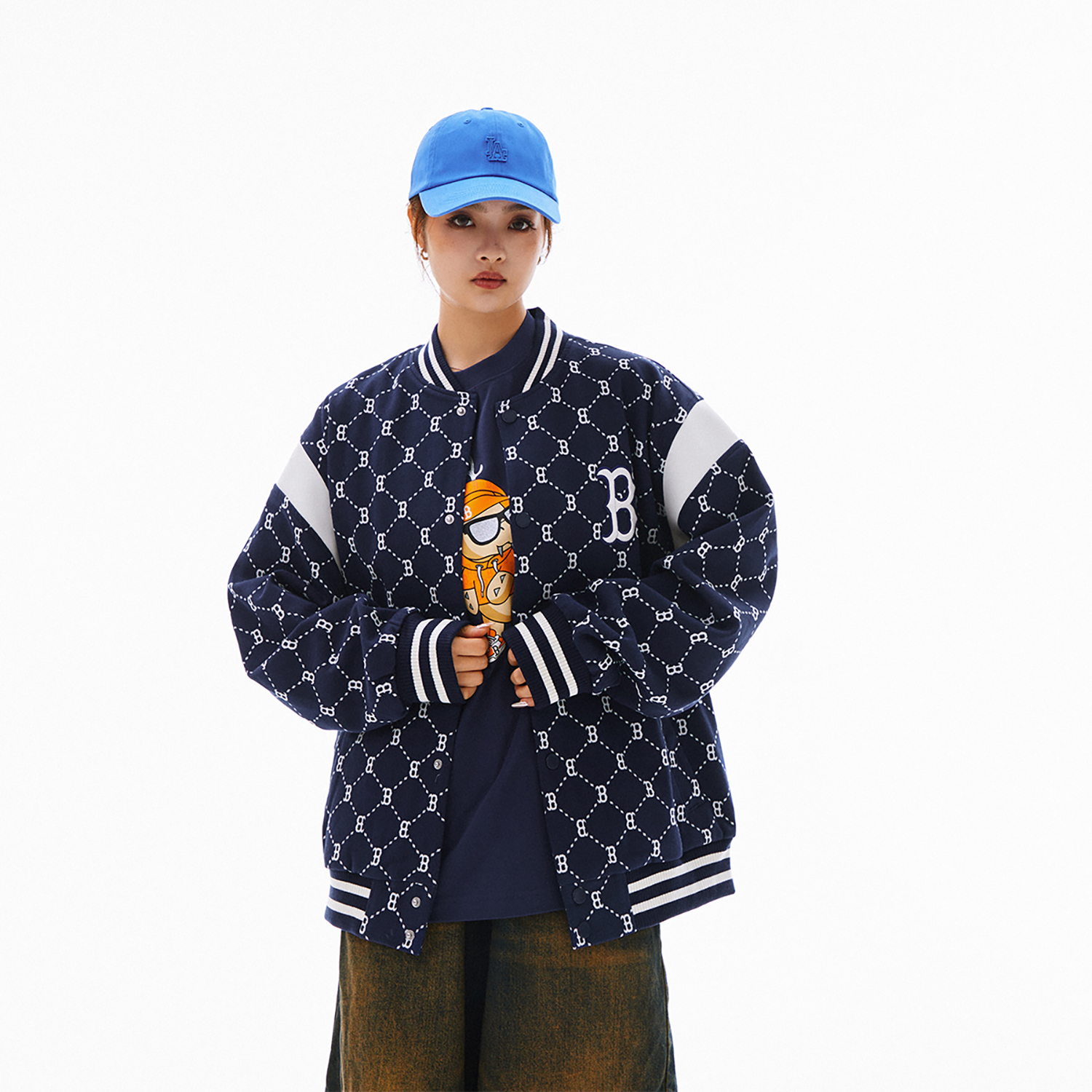 Purchase MLB ボストン レッドソックス レトロ フローラル ベースボール ジャケット ネイビー 春秋_ylim 3AJPM0641-43NYS