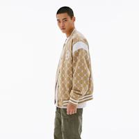 Shop MLB SS24 Boston Red Sox Vintage Baseball Jacket Unisex Light Khaki Stylish Wear 3AJPM0641-43CAL