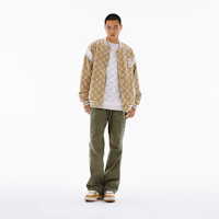 Details for MLB SS24 Boston Red Sox Vintage Baseball Jacket Unisex Light Khaki Stylish Wear 3AJPM0641-43CAL