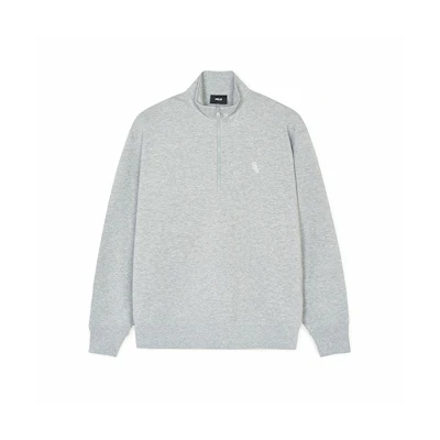 MLB SS24 Chicago White Sox Half-Zip Pullover Sweatshirt Unisex Ash Gray 3AMTB0241-44MGS