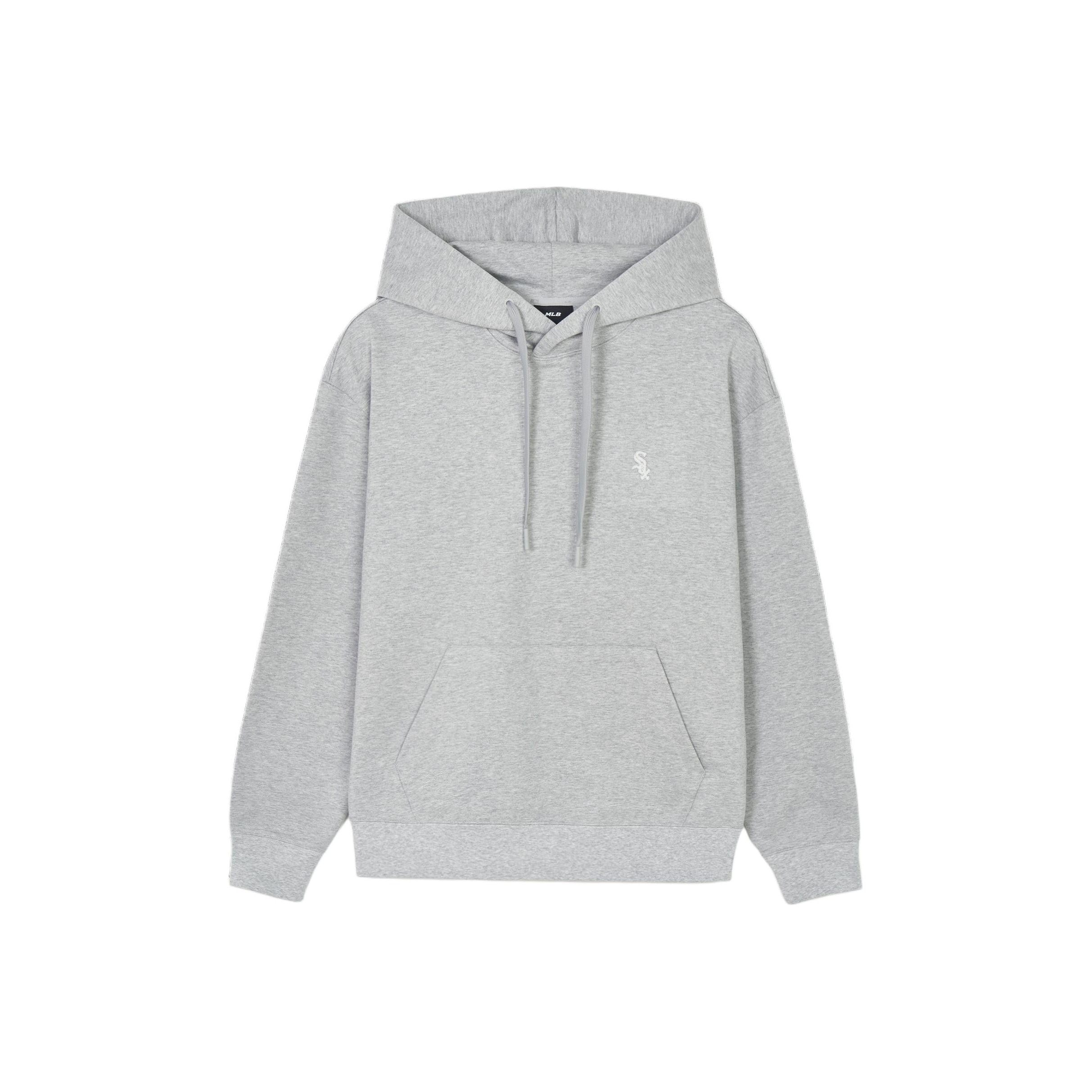 MLB SS24 Chicago White Sox Logo Loose Hoodie Unisex Light Gray 3AHDB0141-44MGS