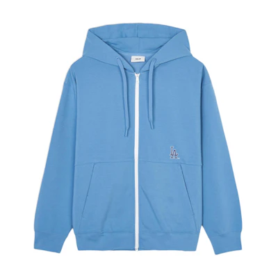 MLB SS24 Los Angeles Dodgers Big Logo Zip Hoodie Unisex - Blue 3ATRB0441-07BLD