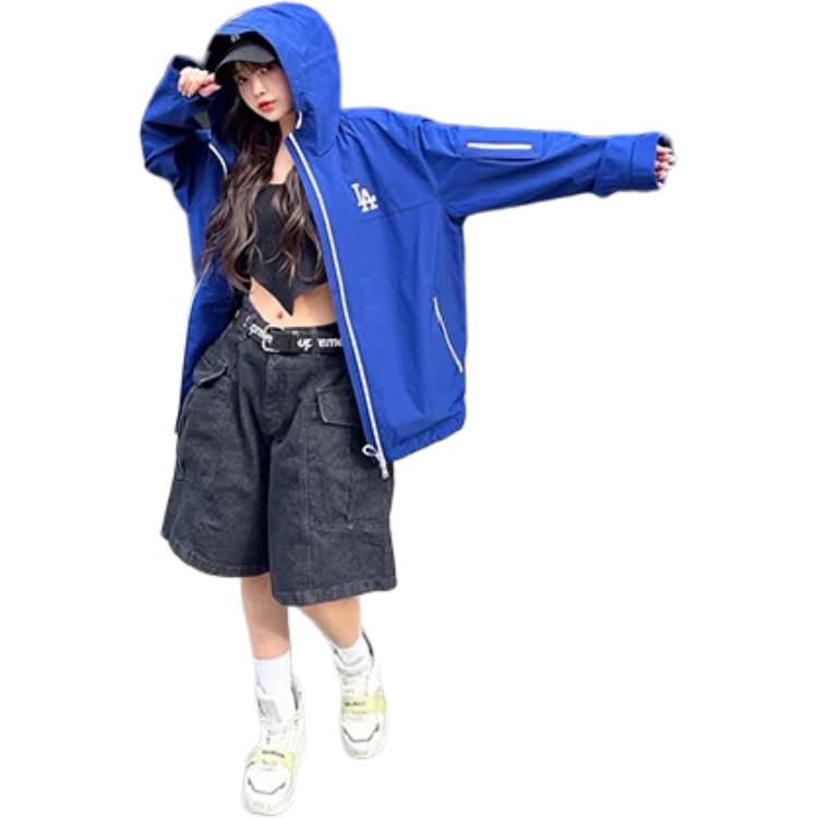 MLB SS24 Los Angeles Dodgers Reflective Logo Hoodie Jacket Unisex Royal Blue 3AWJB0341-07RBS 圖 6