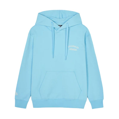 MLB SS24 Los Angeles Dodgers Small Logo Embroidered Hoodie Light Blue Unisex 3AHDB1141-07BLL