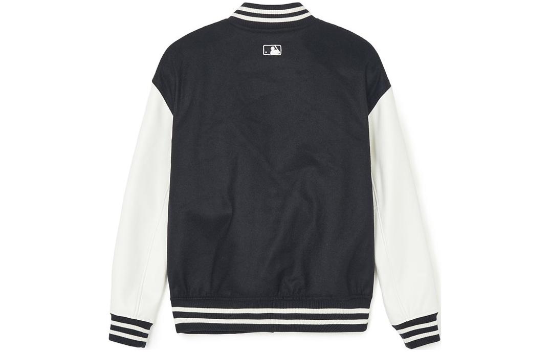 Lookbook MLB SS24 ニューヨーク・ヤンキース ブラック カラーブロック ロゴ ボタン 野球ジャケット 男女兼用 3AJPV0141-50BKS