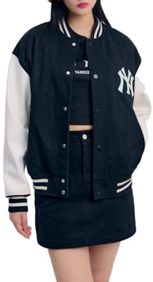 MLB SS24 ニューヨーク・ヤンキース ブラック カラーブロック ロゴ ボタン 野球ジャケット 男女兼用 3AJPV0141-50BKS Purchase MLB SS24 ニューヨーク・ヤンキース ブラック カラーブロック ロゴ ボタン 野球ジャケット 男女兼用 3AJPV0141-50BKS