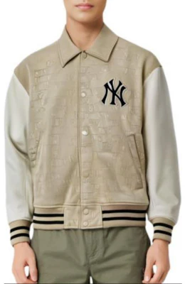 Chaqueta Beige MLB SS24 Yankees Botonada Colorblock Logo Unisex 3AJPM0241-50SAL Shop Chaqueta Beige MLB SS24 Yankees Botonada Colorblock Logo Unisex 3AJPM0241-50SAL