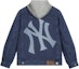 Buy MLB SS24 紐約洋基可拆式牛仔外套 男女通用 藍色 3ADKB0741-50INS