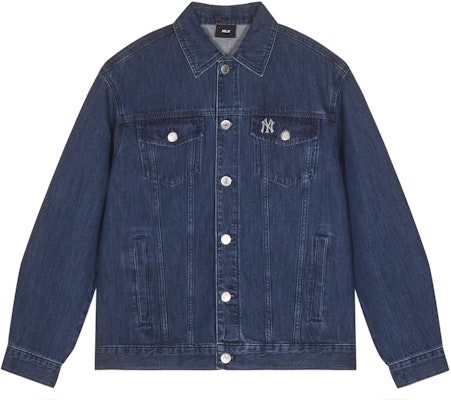 MLB SS24 紐約洋基可拆式牛仔外套 男女通用 藍色 3ADKB0741-50INS Shop MLB SS24 紐約洋基可拆式牛仔外套 男女通用 藍色 3ADKB0741-50INS