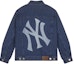 Purchase MLB SS24 紐約洋基可拆式牛仔外套 男女通用 藍色 3ADKB0741-50INS