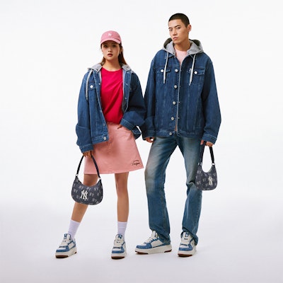 MLB SS24 紐約洋基可拆式牛仔外套 男女通用 藍色 3ADKB0741-50INS Details for MLB SS24 紐約洋基可拆式牛仔外套 男女通用 藍色 3ADKB0741-50INS