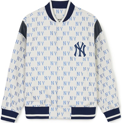 MLB SS24 ニューヨークヤンキース フルロゴ ボタンアップ ジャケット クリーム ユニセックス 3AJPM0141-50CRS Buy MLB SS24 ニューヨークヤンキース フルロゴ ボタンアップ ジャケット クリーム ユニセックス 3AJPM0141-50CRS