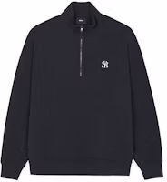 MLB SS24 New York Yankees Half-Zip Pullover Sweatshirt Unisex - Black 3AMTB0241-50BKS MLB SS24 New York Yankees Half-Zip Pullover Sweatshirt Unisex - Black 3AMTB0241-50BKS