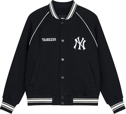 MLB SS24 ニューヨークヤンキース レタープリント ベースボールジャケット ユニセックス ブラック 3AJPV0841-50BKS Buy MLB SS24 ニューヨークヤンキース レタープリント ベースボールジャケット ユニセックス ブラック 3AJPV0841-50BKS